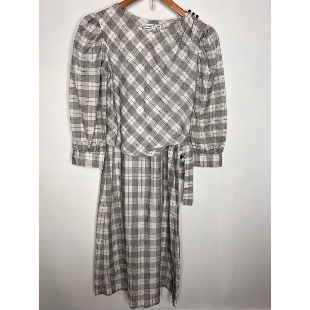 Vintage Womens Charlee Allison Black White Dress | Size 9/10